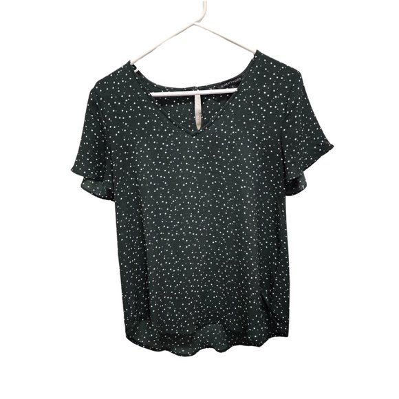 41 Hawthorn Green with White Polka Dots Blouse - Picture 1 of 3